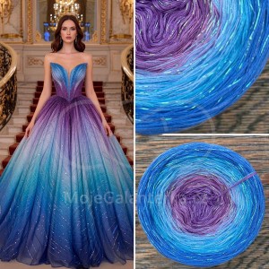 Příze Čarovné klbko, (3n), 1000m, Limited Edition No.189, glitter irise