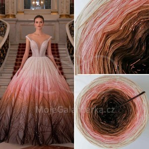 Příze Čarovné klbko, (3n), 1000m, Limited Edition No.190, glitter copper