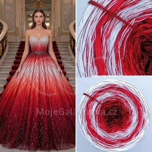 Příze Čarovné klbko, (3n), 1000m, Limited Edition No.191, glitter red