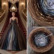 Příze Čarovné klbko, (3n), 1000m, Limited Edition No.193, glitter dark gold