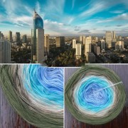 Příze Čarovné klbko, (3n), 1000m, Metropolis - Jakarta