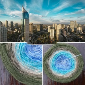 Příze Čarovné klbko, (3n), 1000m, Metropolis - Jakarta
