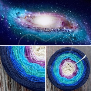 Příze Čarovné klbko, (3n), 1000m, Galaxy Collection - Galaxy V