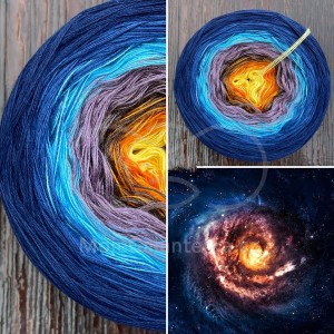 Příze Čarovné klbko, (3n), 1000m, Galaxy Collection - Galaxy VI