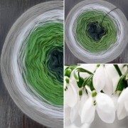 Příze Čarovné klbko, (3n), 1000m, Snowdrops IV