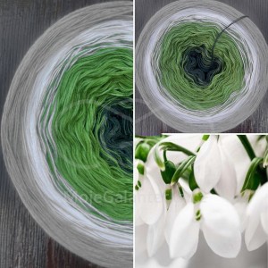 Příze Čarovné klbko, (3n), 1000m, Snowdrops IV