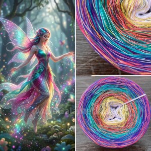 Příze Čarovné klbko, (4n), 1000m, Pixie Dust Magic Ball 05