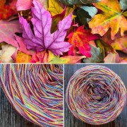 Příze Čarovné klbko, (4n),  750m, Colorful - Leaves
