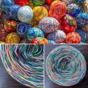 Příze Čarovné klbko, (4n),  750m, Colorful - 084