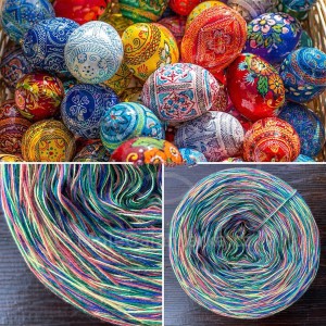 Příze Čarovné klbko, (4n),  750m, Colorful - 084