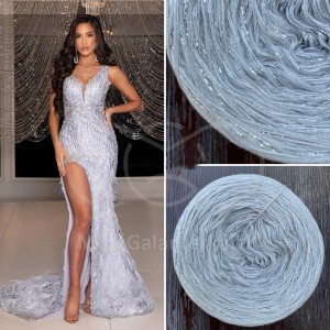 Příze Čarovné klbko, (3n), 1500m, Limited Edition No.103, glitter silber