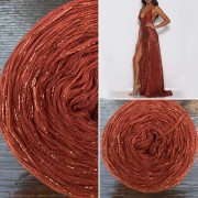 Příze Čarovné klbko, (3n), 1000m, Limited Edition No.117, glitter copper