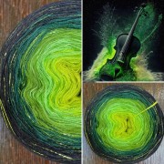 Příze Čarovné klbko, (3n), 1000m, Limited Edition No.123, glitter apfel