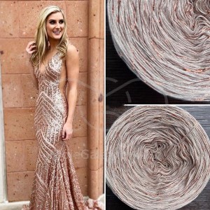 Příze Čarovné klbko, (3n), 1500m, Limited Edition No.133 glitter copper