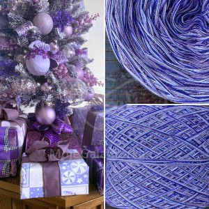 Příze Čarovné klbko, (4n), 1500m, Limited Edition No.140, glitter violet