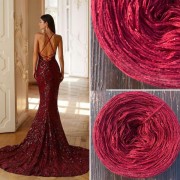 Příze Čarovné klbko, (3n), 1500m, Limited Edition No.145 glitter red