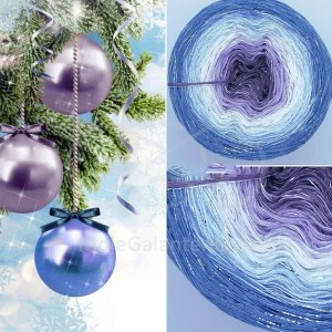 Příze Čarovné klbko, (3n), 1000m, Limited Edition No.158, glitter silver