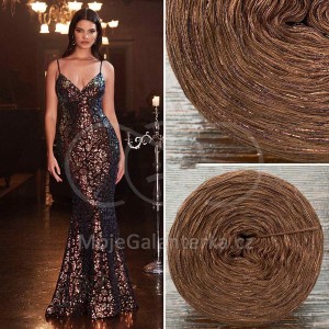 Příze Čarovné klbko, (3n), 1000m, Limited Edition No.161, glitter schwarz kupfer