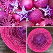 Příze Čarovné klbko, (3n), 1000m, Limited Edition No.164, glitter rubis