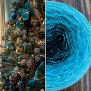 Příze Čarovné klbko, (3n), 1500m, Limited Edition No.165, glitter turkis