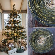 Příze Čarovné klbko, (3n), 1000m, Limited Edition No.166, glitter curry