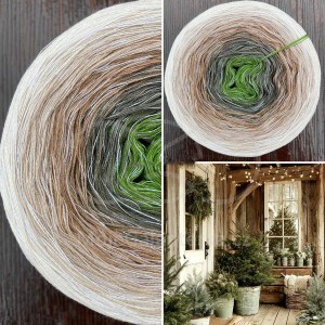 Příze Čarovné klbko, (3n), 1000m, Limited Edition No.172, glitter weiss irise