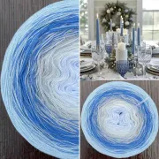 Příze Čarovné klbko, (3n), 1000m, Limited Edition No.173, glitter hellblau irise