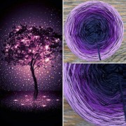 Příze Čarovné klbko, (4n), 1500m, Limited Edition No.40, glitter schwarz