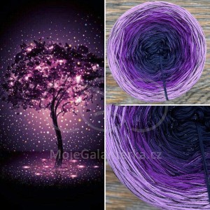 Příze Čarovné klbko, (4n), 1500m, Limited Edition No.40, glitter schwarz