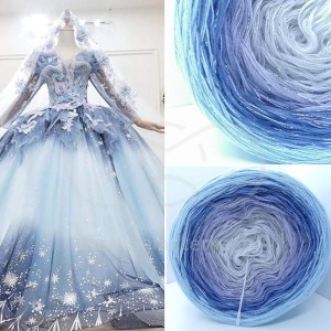 Příze Čarovné klbko, (3n), 1500m, Limited Edition No.52, glitter silver