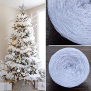 Příze Čarovné klbko, (4n), 1000m, Limited Edition No.65, weiss-silver glitz