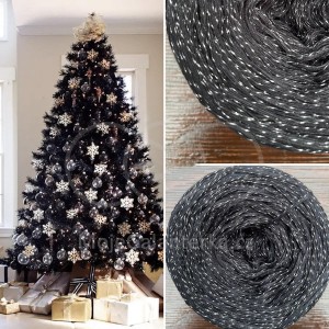 Příze Čarovné klbko, (4n), 1000m, Limited Edition No.69, schwarz silver glitz