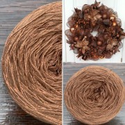 Příze Čarovné klbko, (4n), 1000m, Limited Edition No.71, mocca-copper glitz