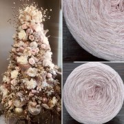 Příze Čarovné klbko, (4n), 1000m, Limited Edition No.74, rose-gold glitz