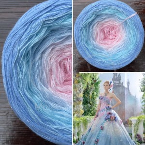 Příze Čarovné klbko, (3n), 1500m, Limited Edition No.78, glitter transparent