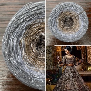 Příze Čarovné klbko, (3n), 1500m, Limited Edition No.79 glitter silver