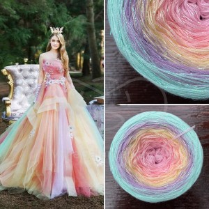 Příze Čarovné klbko, (3n), 1500m, Limited Edition No.80, glitter irise