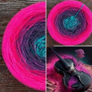 Příze Čarovné klbko, (3n), 1000m, Limited Edition No.91, glitter rubis