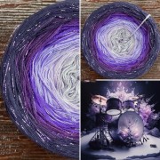 Příze Čarovné klbko, (3n), 1000m, Limited Edition No.94, glitter violet