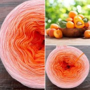 Příze Čarovné klbko, (3n), 1000m, Magic Ombré DARK, Apricot