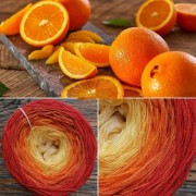 Příze Čarovné klbko, (3n), 1000m, Oranges