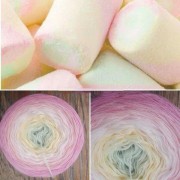Příze Čarovné klbko, (3n), 1000m, Marshmallows