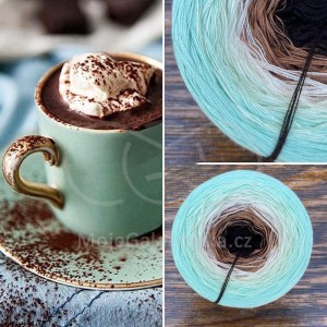 Příze Čarovné klbko, (3n), 1000m, Hot Chocolate