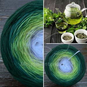 Příze Čarovné klbko, (4n), 1000m, Green Tea II