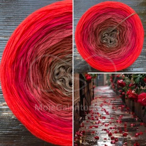 Příze Čarovné klbko, (3n), 1000m, Roses VI