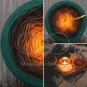 Příze Čarovné klbko, (3n), 1000m, Candle II