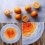 Příze Čarovné klbko, (3n), 1000m, Oranges IV