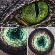 Příze Čarovné klbko, (3n), 1000m, Crocodile eye