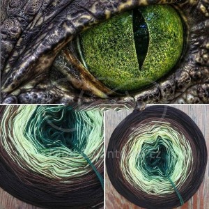 Příze Čarovné klbko, (3n), 1000m, Crocodile eye