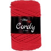 Příze Cordy, 3mm, 8009, červená